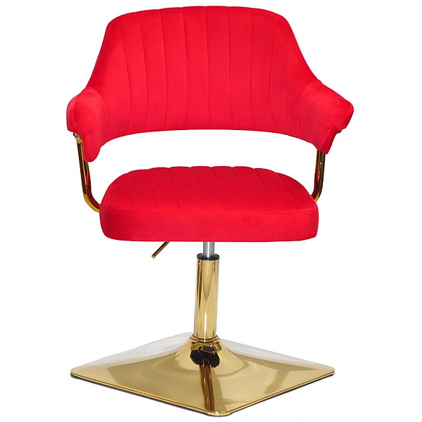 Стул Onder Mebli Jeff 4-GD-BASE Красный B-1016 Бархат-1