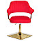 Стул Onder Mebli Jeff 4-GD-BASE Красный B-1016 Бархат-1-thumb