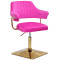 Стул Onder Mebli Jeff 4-GD-BASE Малина B-1023 Бархат-0-thumb