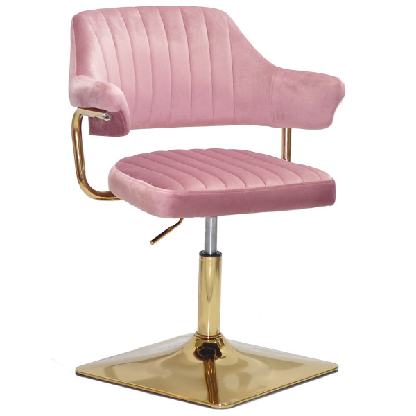 Стул Onder Mebli Jeff 4-GD-BASE Пыльная Роза B-1030 Бархат-0