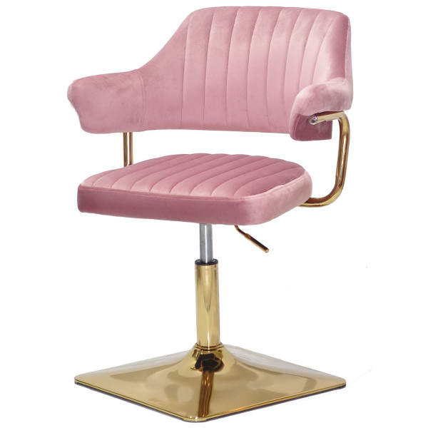 Стул Onder Mebli Jeff 4-GD-BASE Пыльная Роза B-1030 Бархат-1