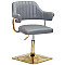 Стілець Onder Mebli Jeff 4-GD-BASE Сірий 1001 Екошкіра-0-thumb