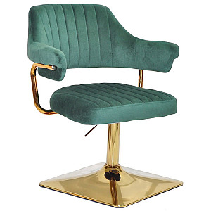 Стул Onder Mebli Jeff 4-GD-BASE Зеленый B-1036 Бархат