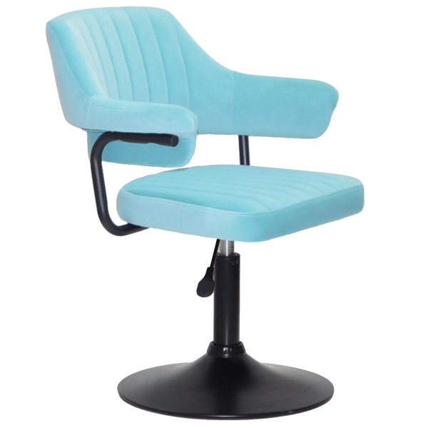 Стул Onder Mebli Jeff BK-BASE Голубой B-1019 Бархат-0