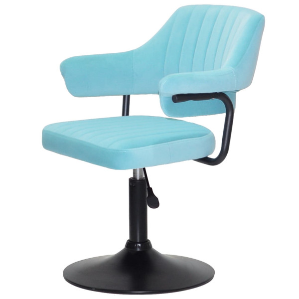 Стул Onder Mebli Jeff BK-BASE Голубой B-1019 Бархат-2