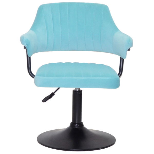 Стул Onder Mebli Jeff BK-BASE Голубой B-1019 Бархат-1