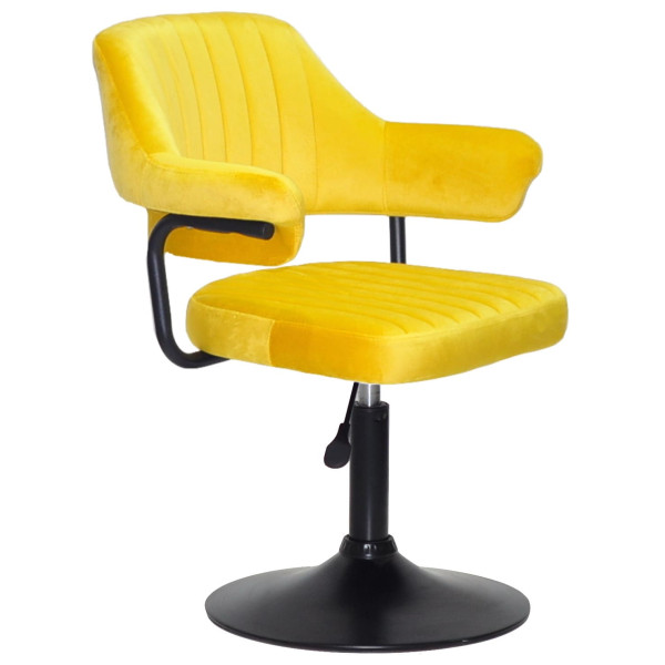 Стул Onder Mebli Jeff BK-BASE Желтый B-1027 Бархат-0