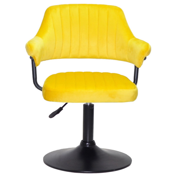 Стул Onder Mebli Jeff BK-BASE Желтый B-1027 Бархат-1