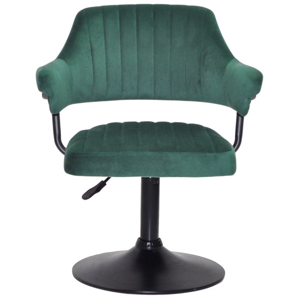 Стілець Onder Mebli Jeff BK-BASE Зелений B-1036 Оксамит-1