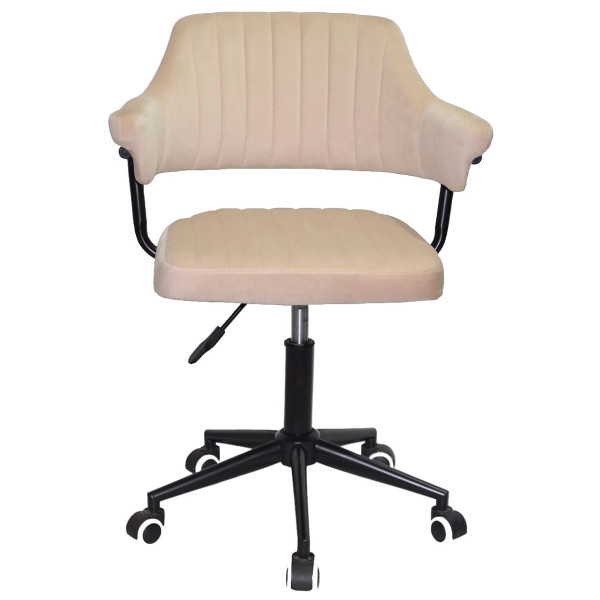 Стілець Onder Mebli Jeff BK-MODERN OFFICE Бежевий B-1032 Оксамит-1