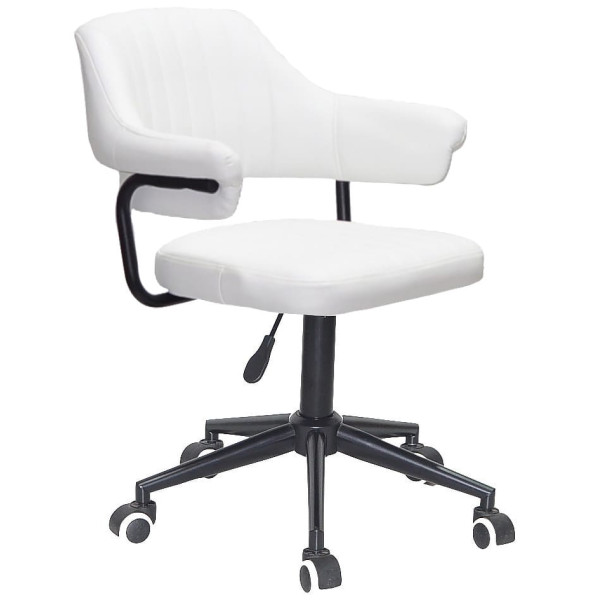 Стілець Onder Mebli Jeff BK-MODERN OFFICE Білий Екошкіра-0