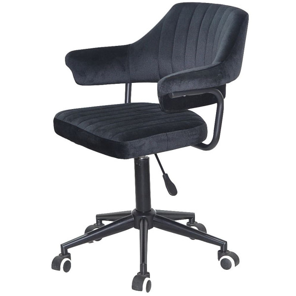 Стул Onder Mebli Jeff BK-MODERN OFFICE Черный B-1011 Бархат-2