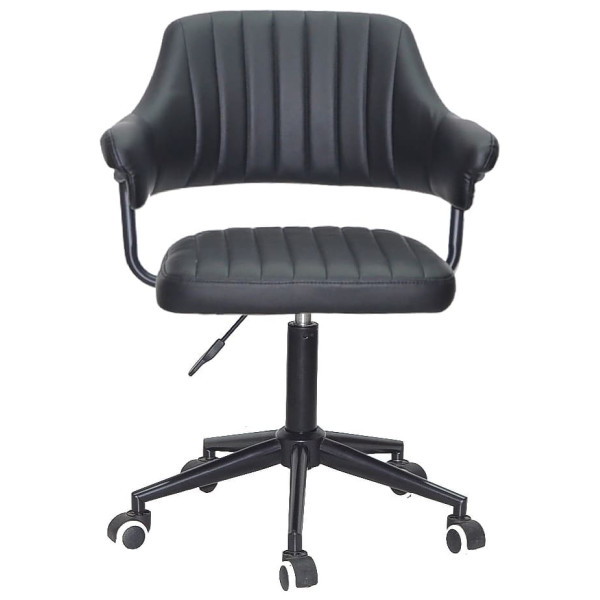 Стул Onder Mebli Jeff BK-MODERN OFFICE Черный Экокожа-1