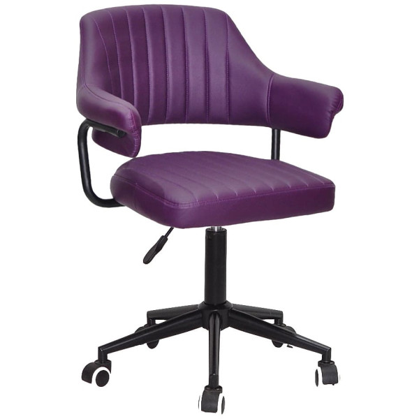 Стілець Onder Mebli Jeff BK-MODERN OFFICE Фіолетовий 1031 Екошкіра-0