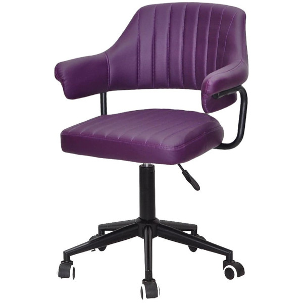 Стілець Onder Mebli Jeff BK-MODERN OFFICE Фіолетовий 1031 Екошкіра-2