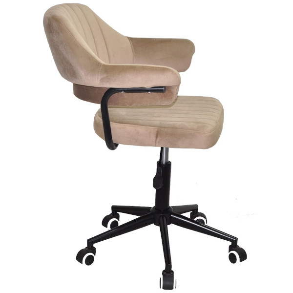 Стілець Onder Mebli Jeff BK-MODERN OFFICE Кавовий B-1042 Оксамит-2