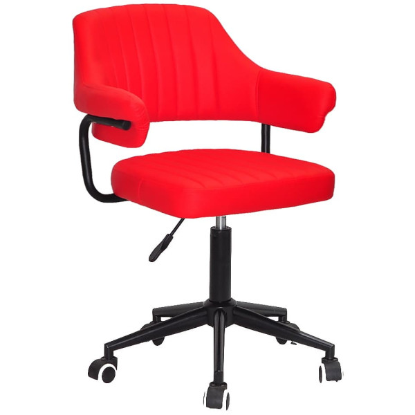 Стілець Onder Mebli Jeff BK-MODERN OFFICE Червоний 1007 Екошкіра-0