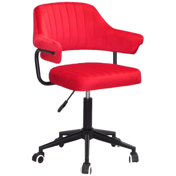 Стілець Onder Mebli Jeff BK-MODERN OFFICE Червоний B-1016 Оксамит-0