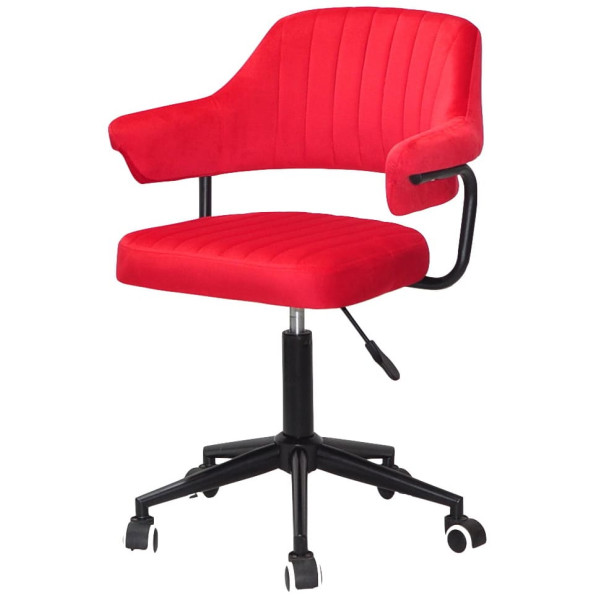 Стілець Onder Mebli Jeff BK-MODERN OFFICE Червоний B-1016 Оксамит-2