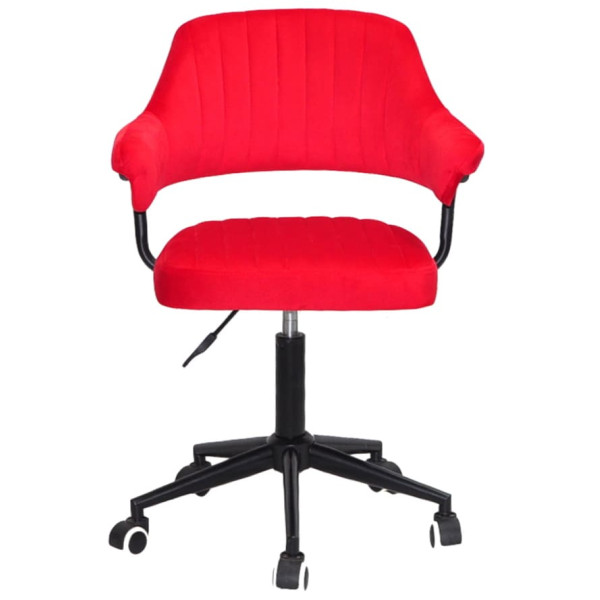 Стілець Onder Mebli Jeff BK-MODERN OFFICE Червоний B-1016 Оксамит-1