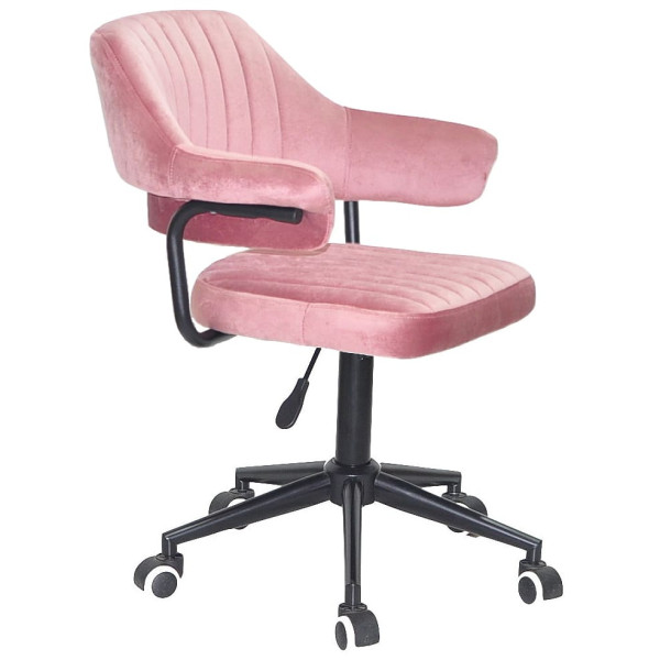 Стілець Onder Mebli Jeff BK-MODERN OFFICE Пильна Троянда B-1030 Оксамит-0