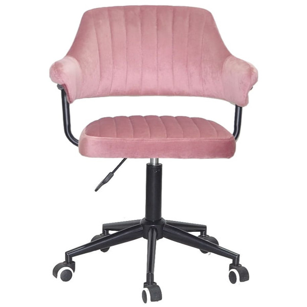 Стілець Onder Mebli Jeff BK-MODERN OFFICE Пильна Троянда B-1030 Оксамит-1