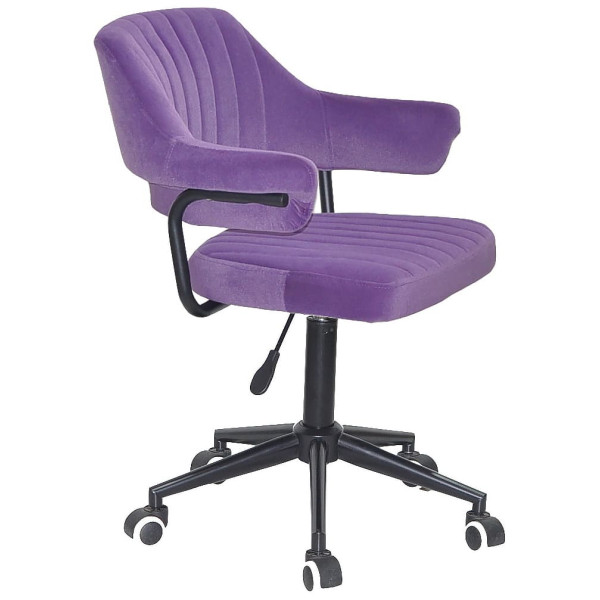 Стілець Onder Mebli Jeff BK-MODERN OFFICE Пурпуровий B-1013 Оксамит-0