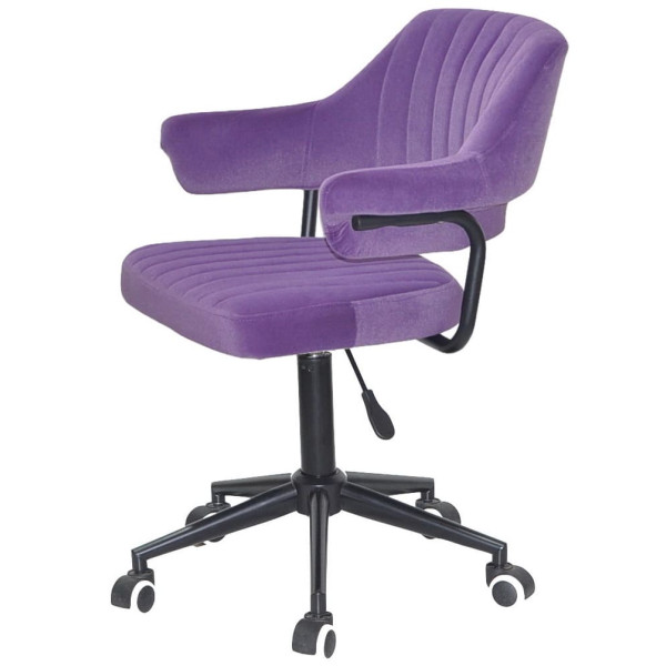 Стілець Onder Mebli Jeff BK-MODERN OFFICE Пурпуровий B-1013 Оксамит-2