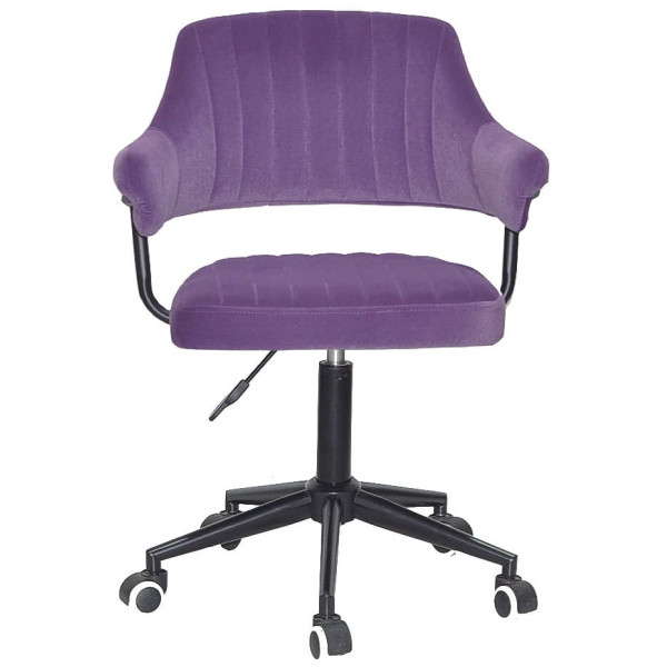 Стілець Onder Mebli Jeff BK-MODERN OFFICE Пурпуровий B-1013 Оксамит-1