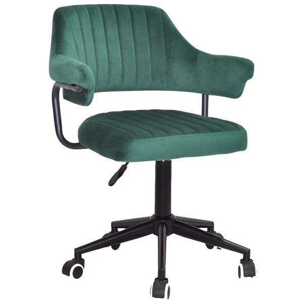 Стілець Onder Mebli Jeff BK-MODERN OFFICE Зелений B-1036 Оксамит-0
