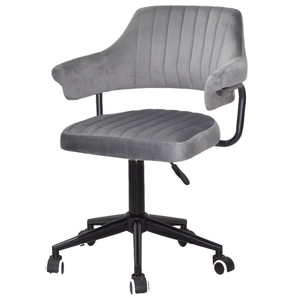 Стул Onder Mebli Jeff BK-MODERN OFFICE Серый B-1034 Бархат-1