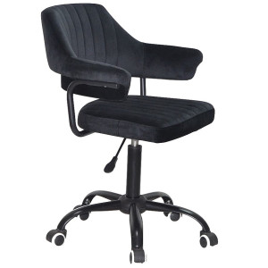 Стілець Onder Mebli Jeff BK-Office Чорний B-1011 Оксамит