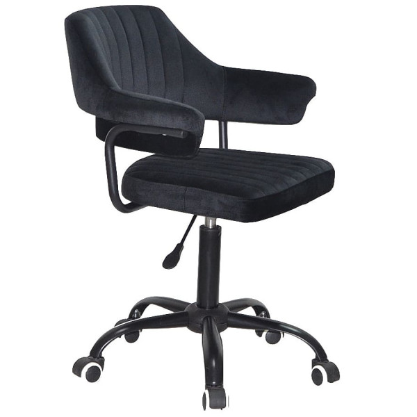 Стул Onder Mebli Jeff BK-Office Черный B-1011 Бархат-0