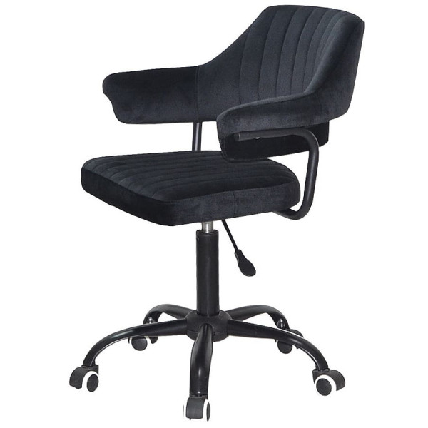 Стул Onder Mebli Jeff BK-Office Черный B-1011 Бархат-2