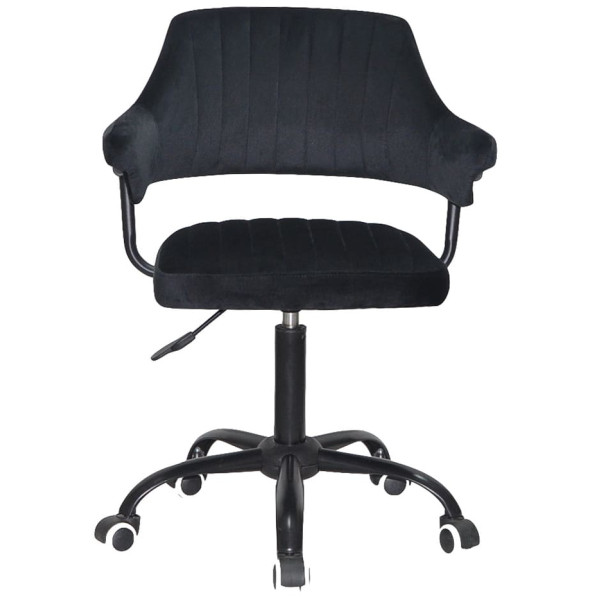 Стул Onder Mebli Jeff BK-Office Черный B-1011 Бархат-1