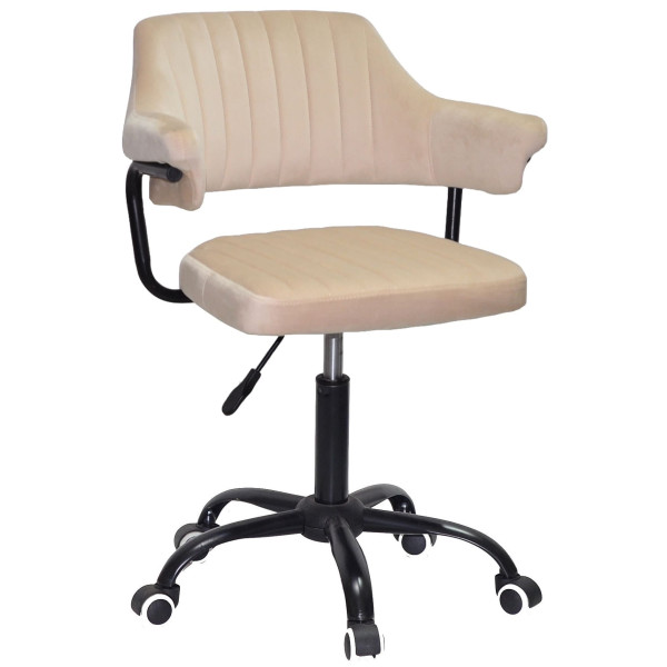 Стілець Onder Mebli Jeff BK-OFFICE Бежевий B-1032 Оксамит-0
