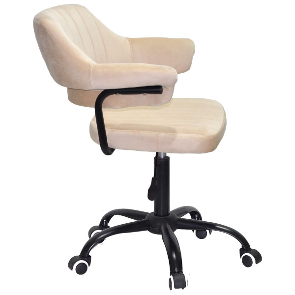 Стілець Onder Mebli Jeff BK-OFFICE Бежевий B-1032 Оксамит-2