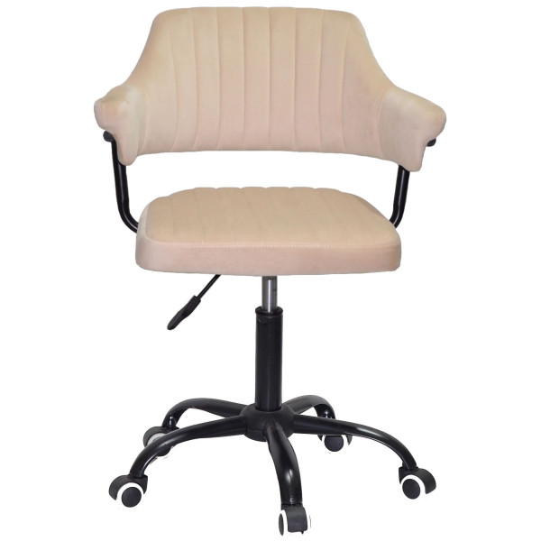 Стілець Onder Mebli Jeff BK-OFFICE Бежевий B-1032 Оксамит-1