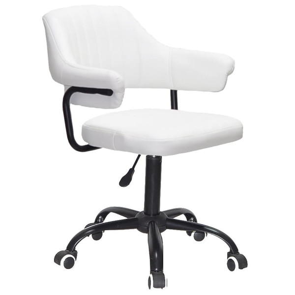 Стілець Onder Mebli Jeff BK-OFFICE Білий Екошкіра-0