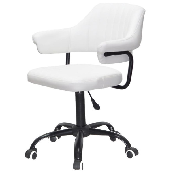 Стілець Onder Mebli Jeff BK-OFFICE Білий Екошкіра-2