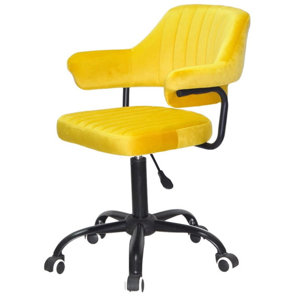 Стул Onder Mebli Jeff BK-OFFICE Желтый B-1027 Бархат-2
