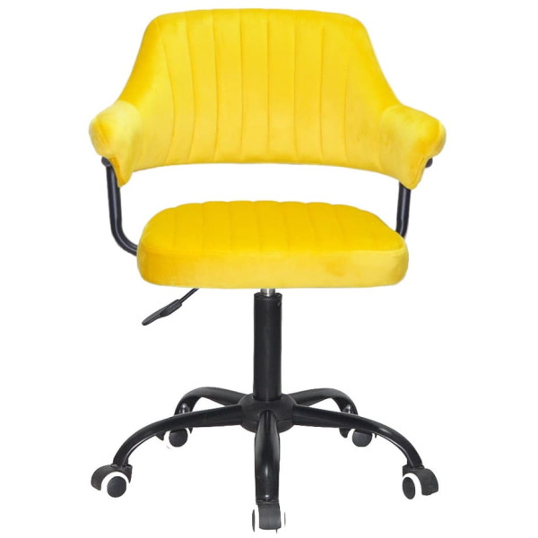 Стул Onder Mebli Jeff BK-OFFICE Желтый B-1027 Бархат-1