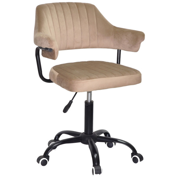 Стілець Onder Mebli Jeff BK-OFFICE Кавовий B-1042 Оксамит-0