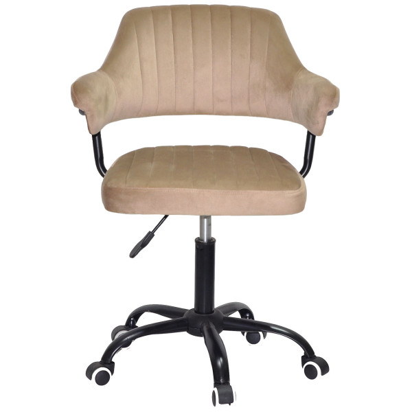 Стілець Onder Mebli Jeff BK-OFFICE Кавовий B-1042 Оксамит-1