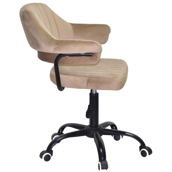 Стілець Onder Mebli Jeff BK-OFFICE Кавовий B-1042 Оксамит-2