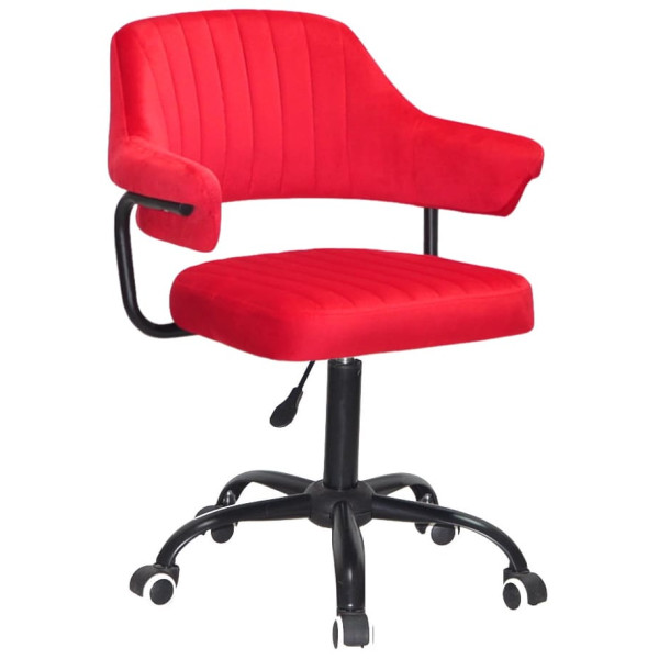 Стілець Onder Mebli Jeff BK-OFFICE Червоний B-1016 Оксамит-0