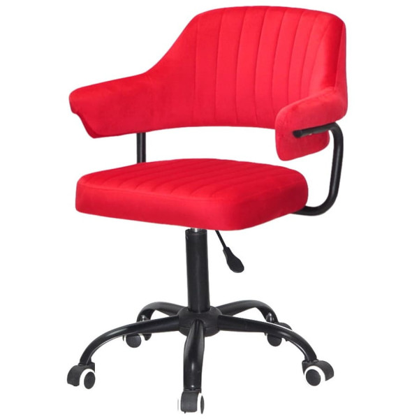 Стілець Onder Mebli Jeff BK-OFFICE Червоний B-1016 Оксамит-2