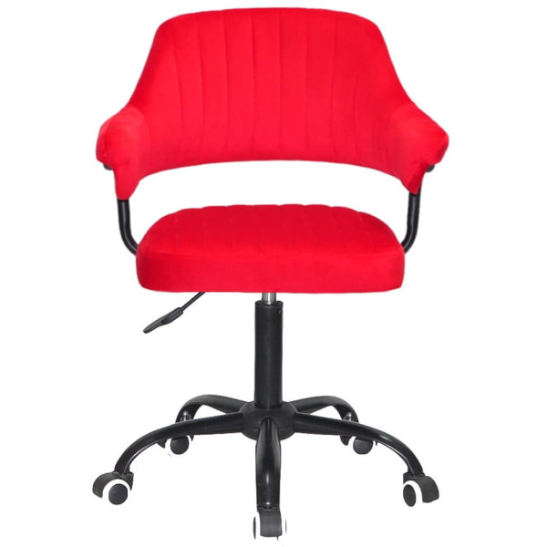 Стілець Onder Mebli Jeff BK-OFFICE Червоний B-1016 Оксамит-1