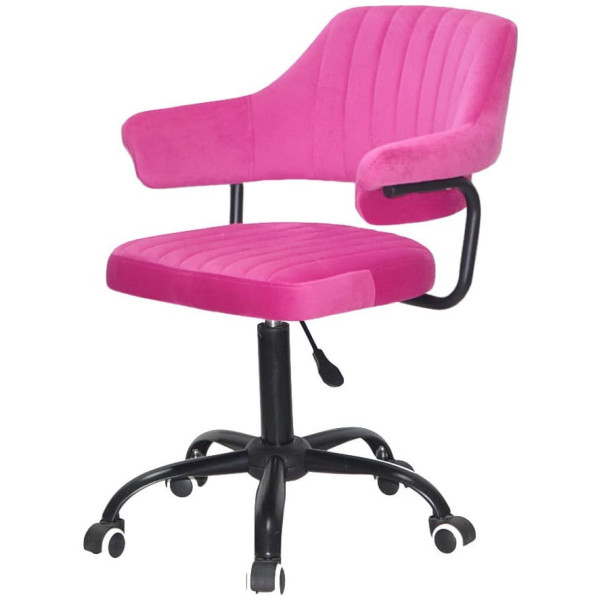 Стілець Onder Mebli Jeff BK-OFFICE Малина B-1023 Оксамит-2