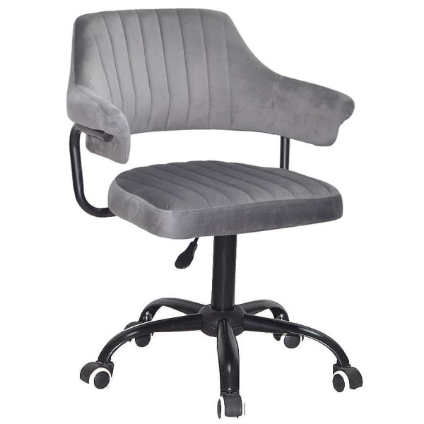 Стілець Onder Mebli Jeff BK-Office Сірий B-1034 Оксамит-0